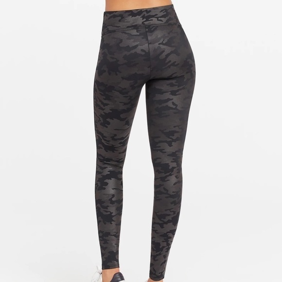 Spanx Faux Leather Camo Leggings - Picture 2 of 16
